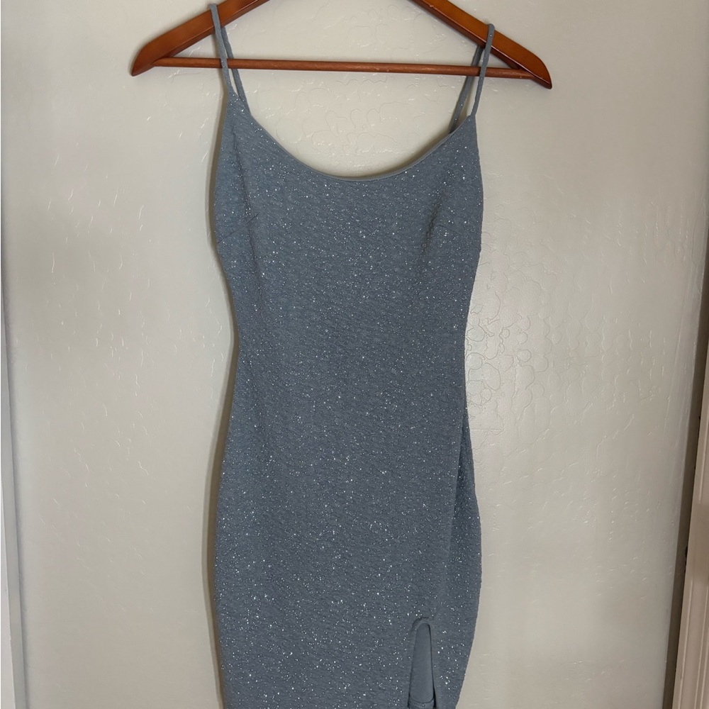 Windsor Sparkling Blue Mini Dress